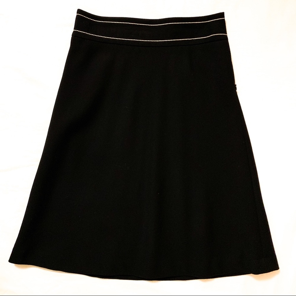 NWT Banana Republic Black Wool Skirt - 2